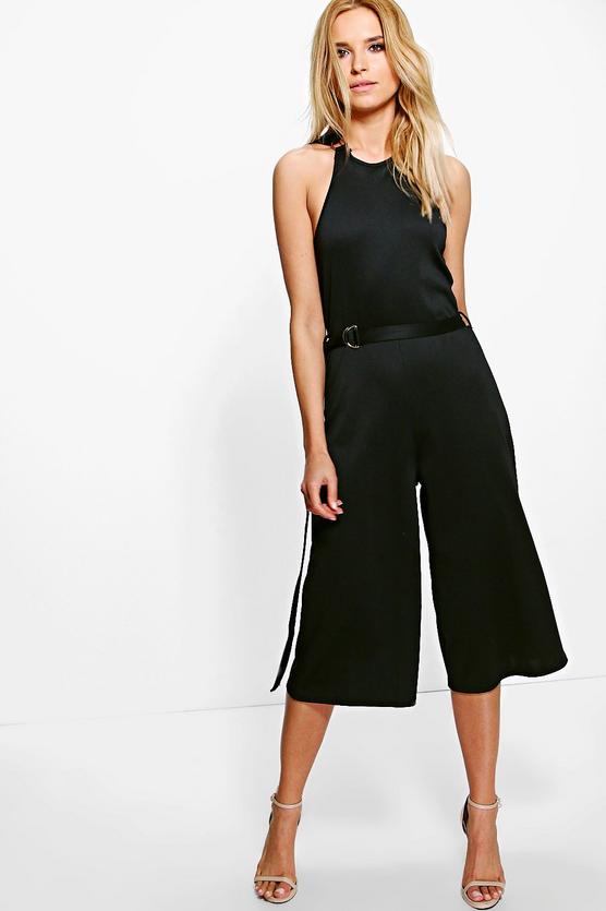 Dana Buckle Detail Culotte Jumpsuit